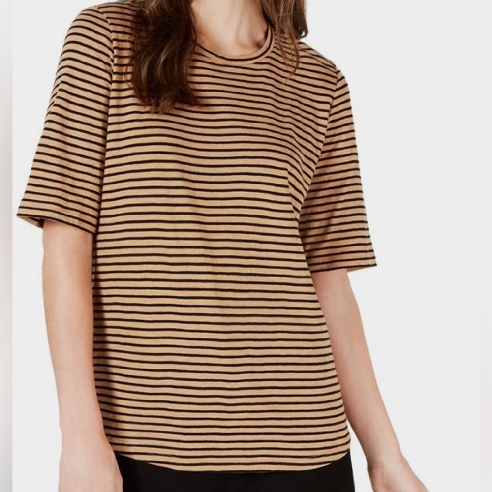 Eileen Fisher Organic Cotton Short Sleeve Tee Shirt Sz. XS Sz. Small